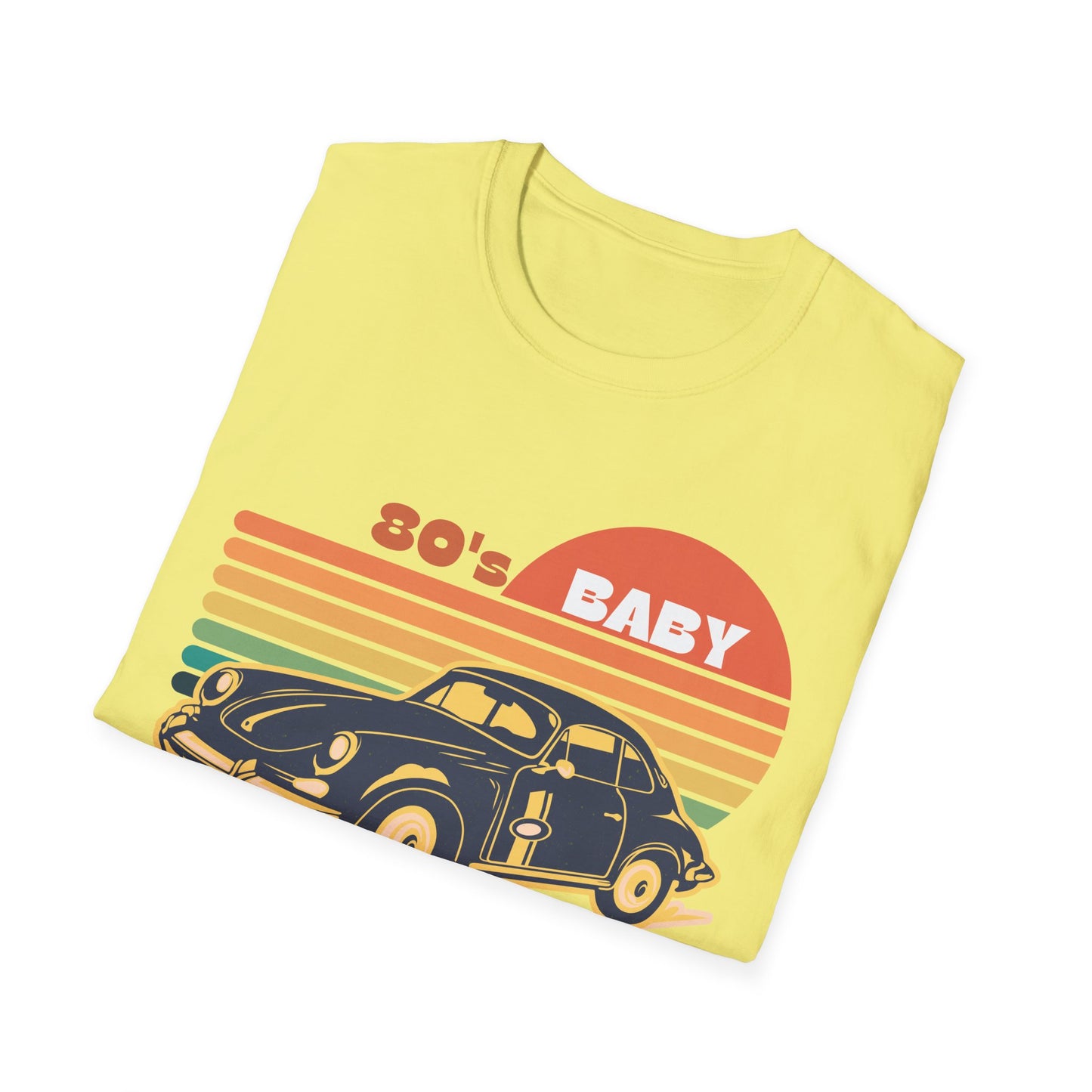 80's Baby Vintage Car Unisex Softstyle T-Shirt