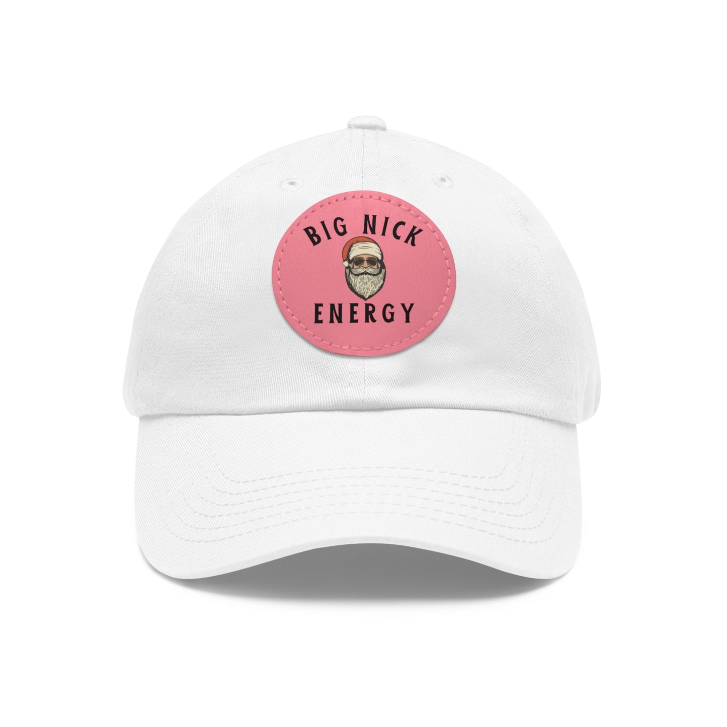 Big Nick Energy Dad Hat with Leather Patch - Black Cap for Everyday Adventures