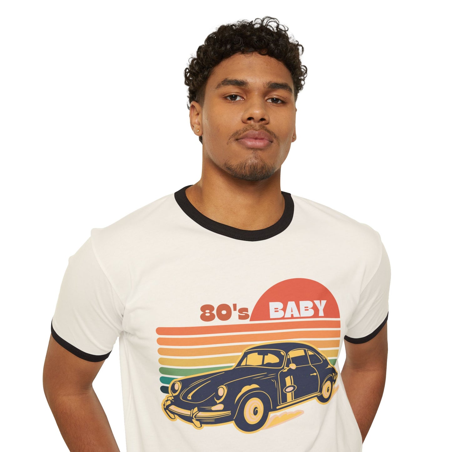 Retro 80's Baby Cotton Ringer T-Shirt