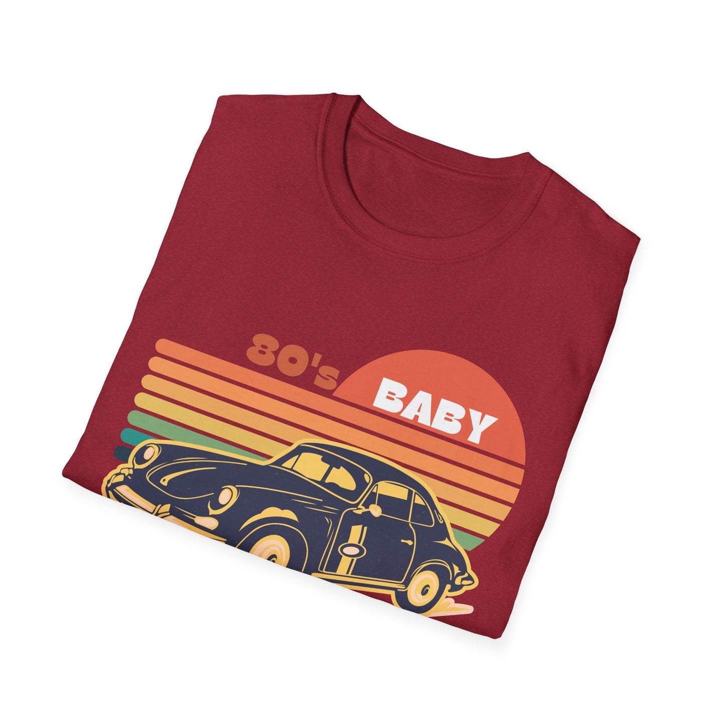 80's Baby Vintage Car Unisex Softstyle T-Shirt