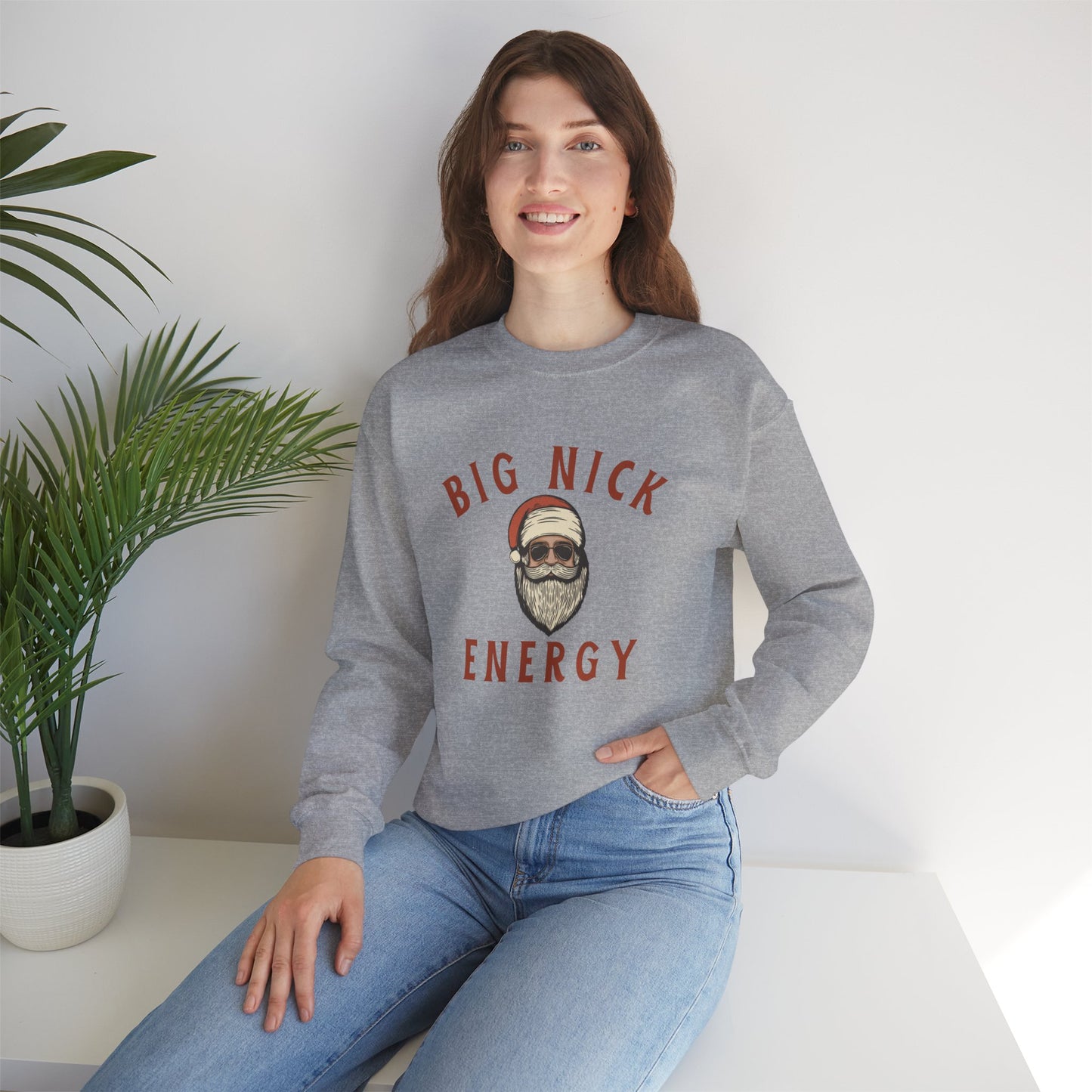 Big Nick Energy Unisex Heavy Blend™ Crewneck Sweatshirt - Perfect for Holiday Cheer