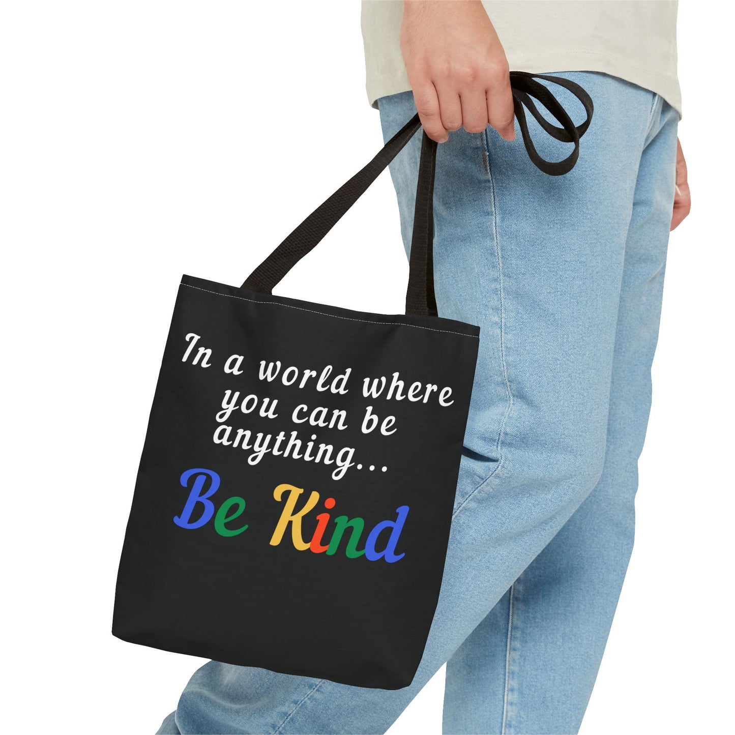 Inspirational Tote Bag - 'Be Kind' Motivational Design