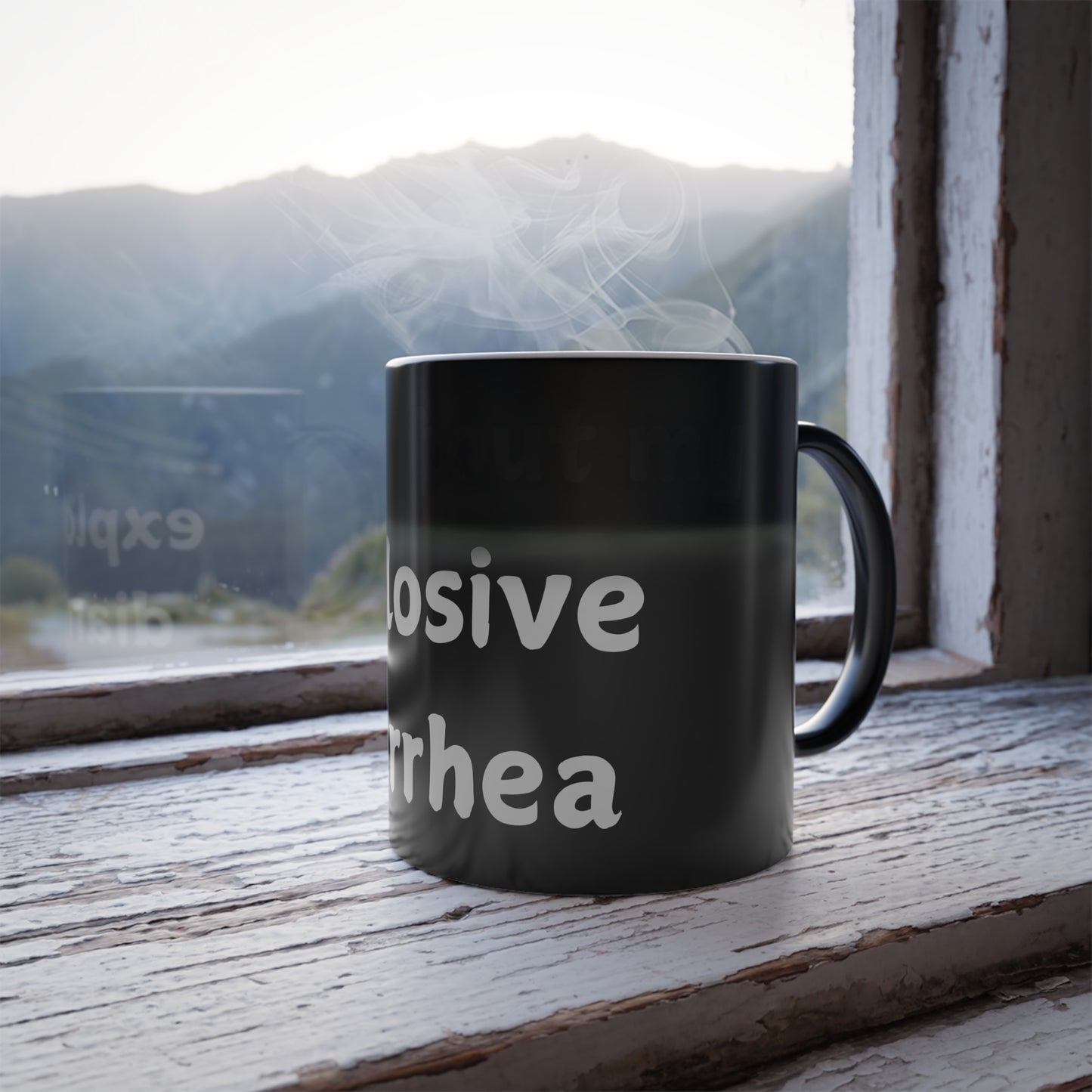 Funny Color Morphing Mug - "Ask Me About My Explosive Diarrhea"