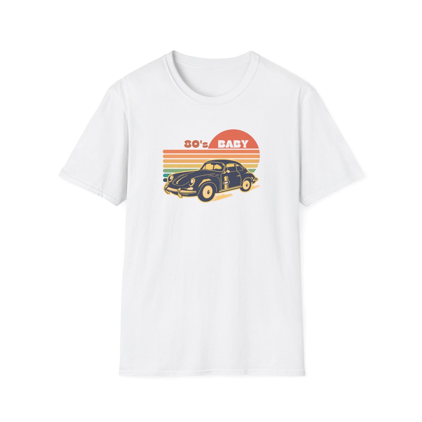 80's Baby Vintage Car Unisex Softstyle T-Shirt