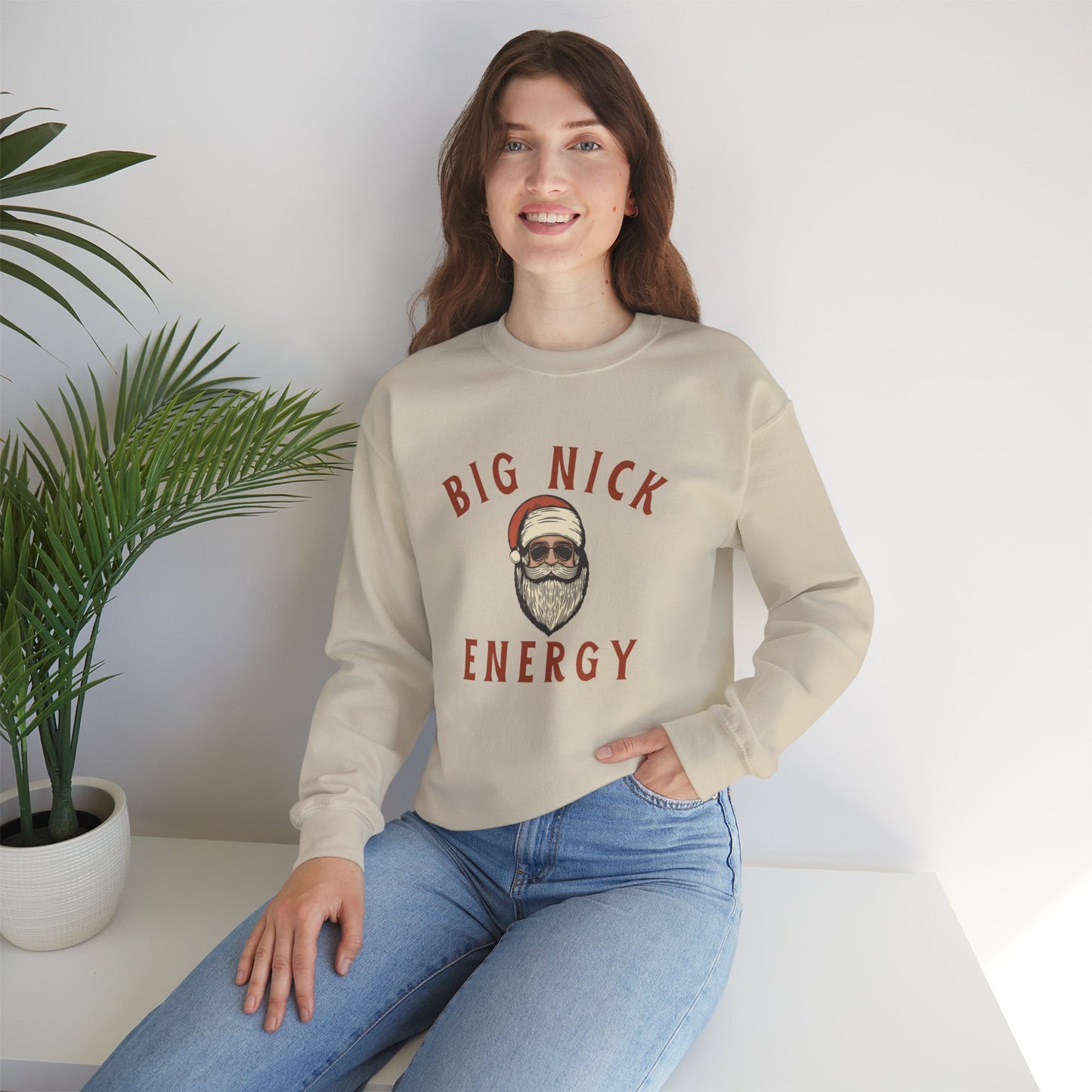 Big Nick Energy Unisex Heavy Blend™ Crewneck Sweatshirt - Perfect for Holiday Cheer