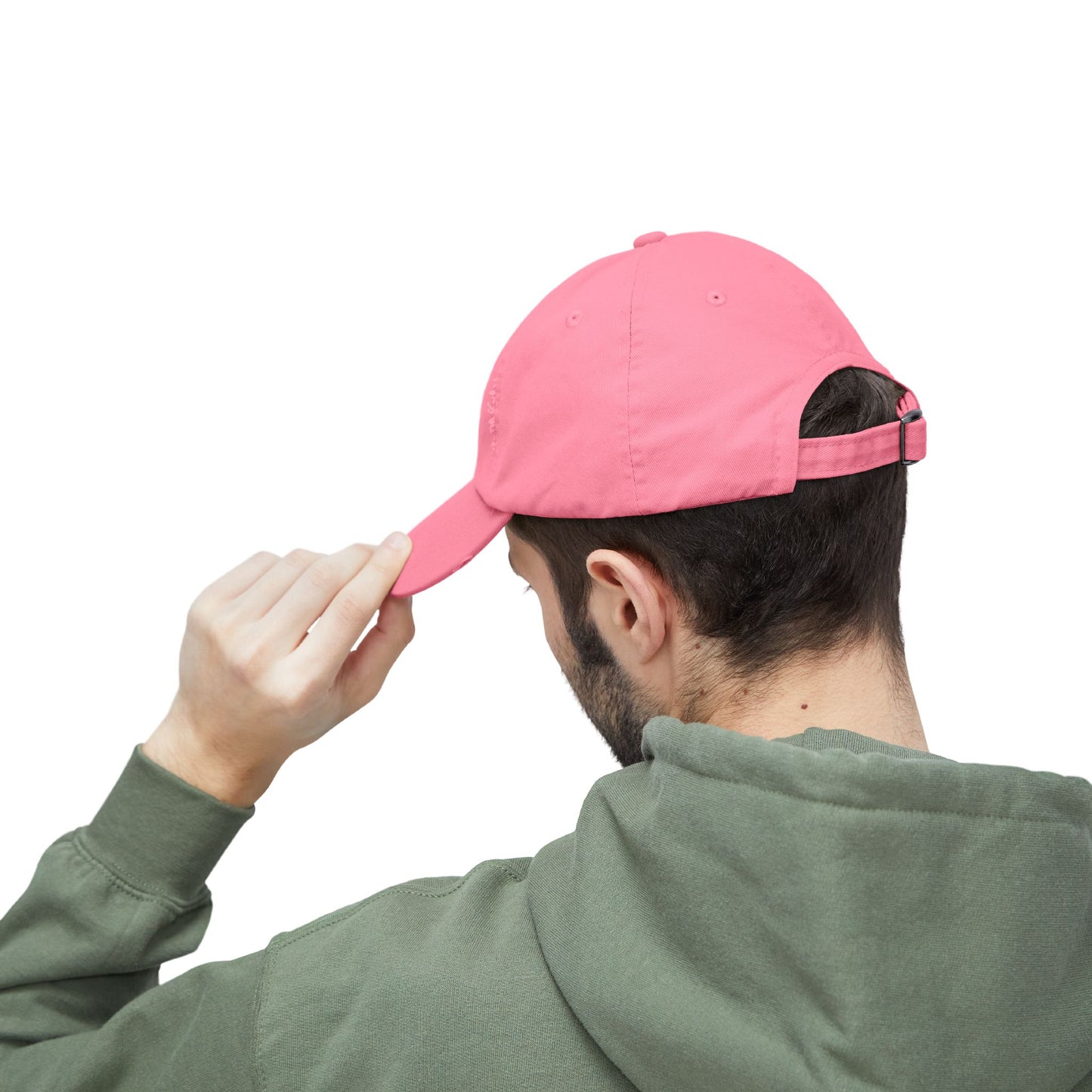 Funny Distressed Cap - 'Don't Be a Richard' Unisex Pink Hat