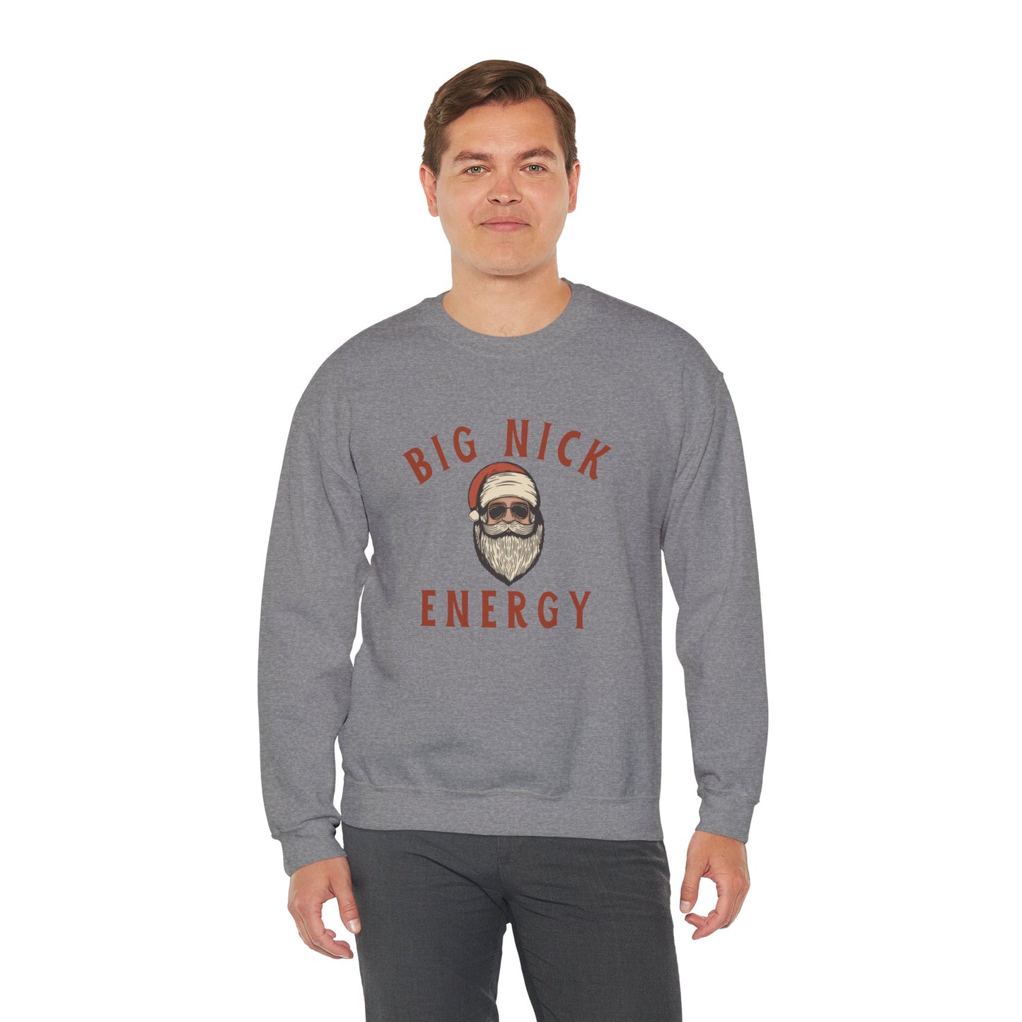 Big Nick Energy Unisex Heavy Blend™ Crewneck Sweatshirt - Perfect for Holiday Cheer