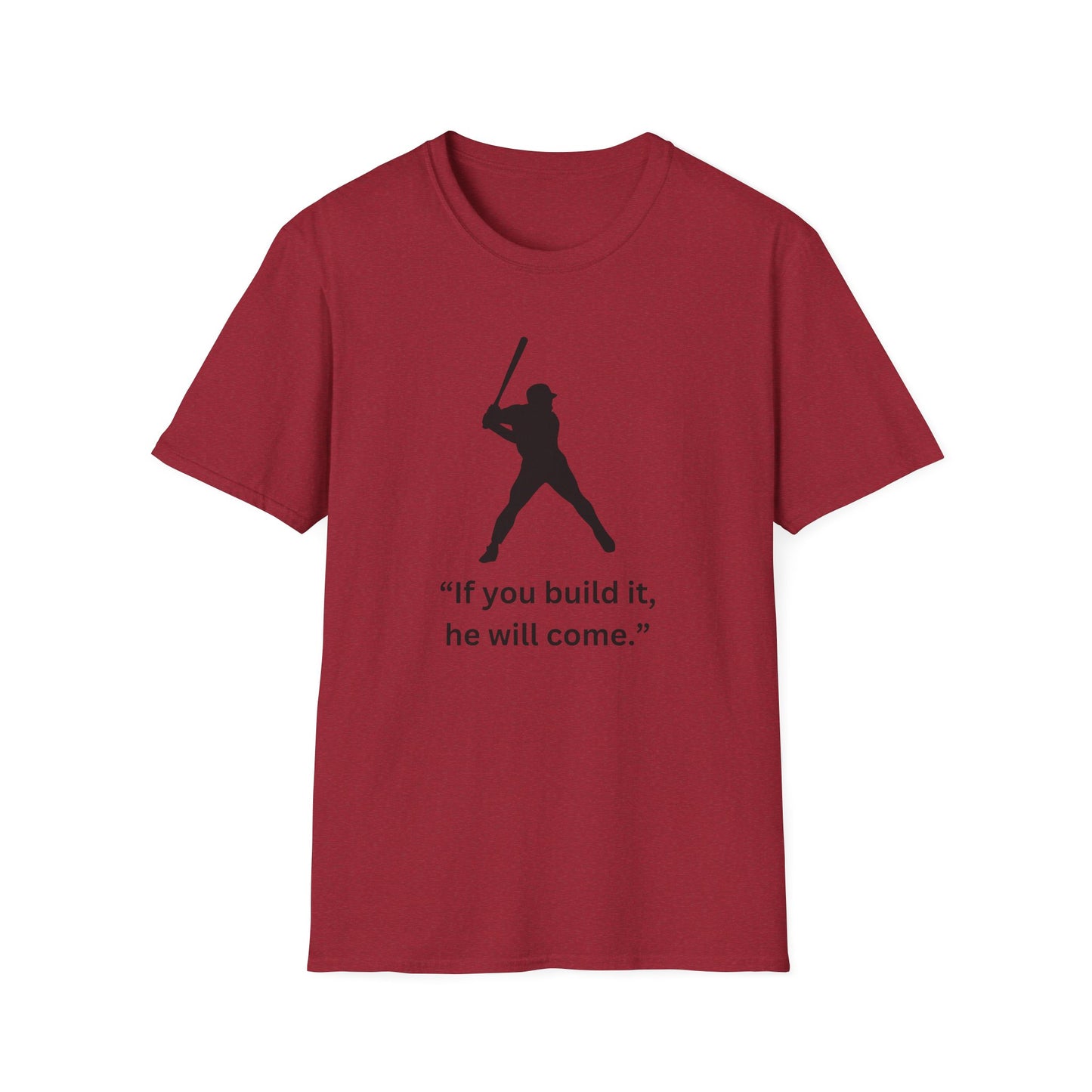 Inspirational Baseball Quote T-Shirt – Unisex Softstyle Tee for Sports Lovers