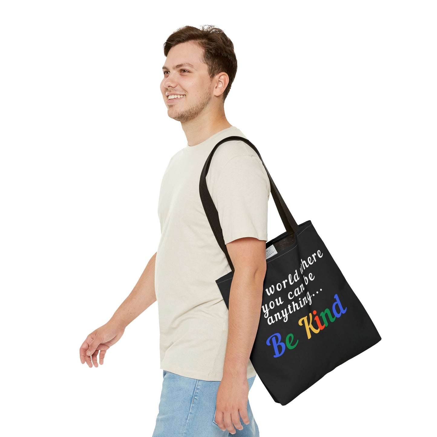 Inspirational Tote Bag - 'Be Kind' Motivational Design