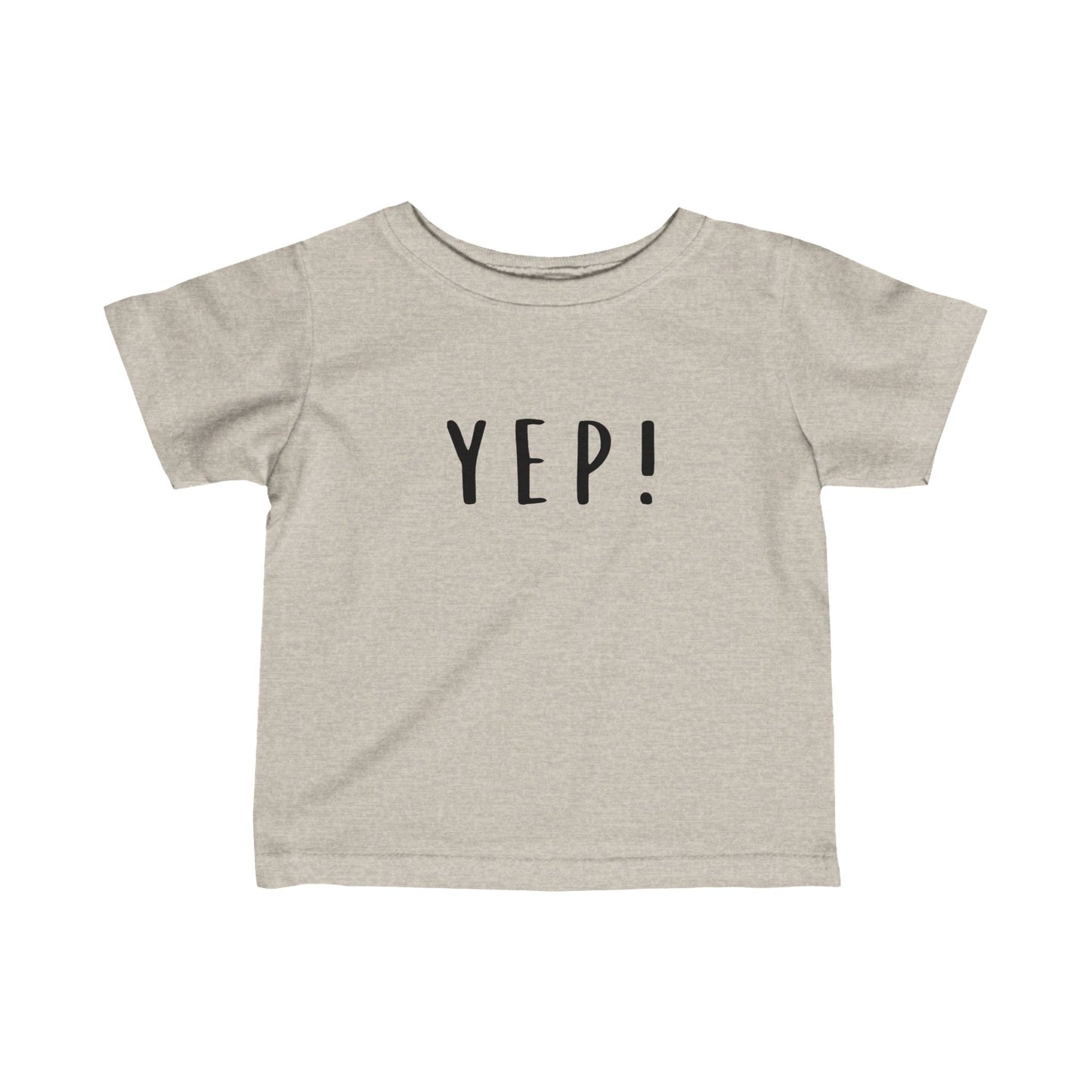 Cute Red Infant Tee with 'YEP!' Print - Perfect for Playtime & Celebrations