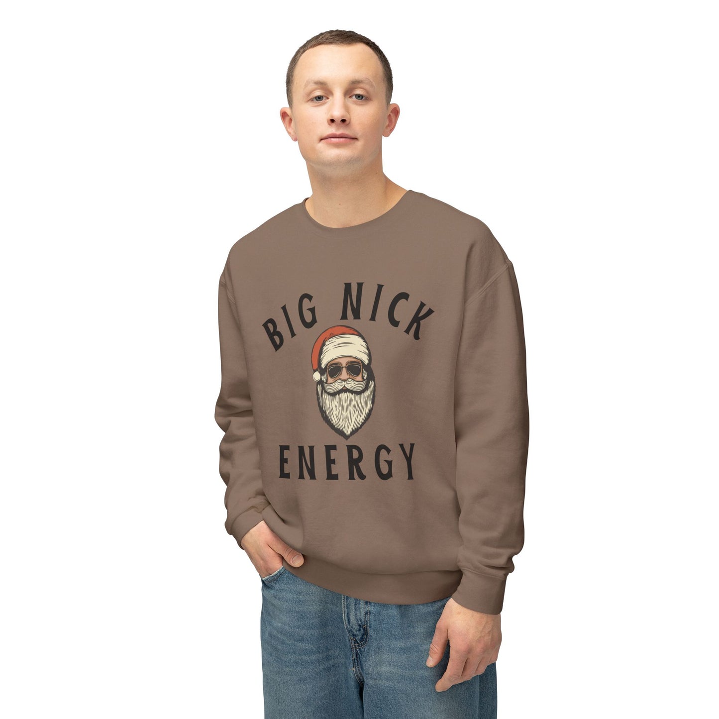 Unisex Crewneck Sweatshirt - Big Nick Energy Christmas Apparel