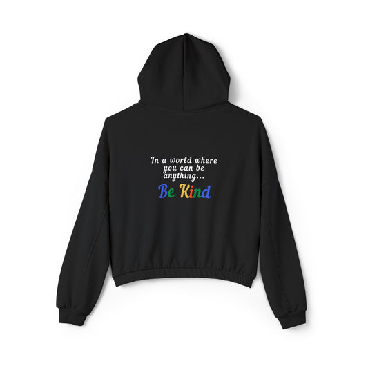 Be Kind Women's Cinched Bottom Hoodie - Inspirational Casual Wear