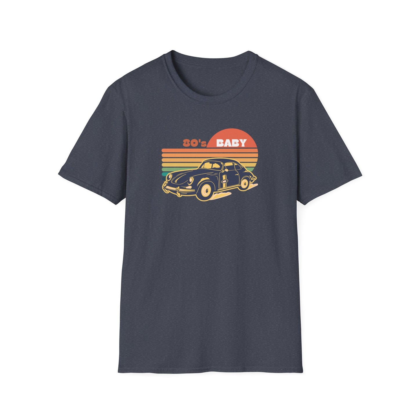 80's Baby Vintage Car Unisex Softstyle T-Shirt