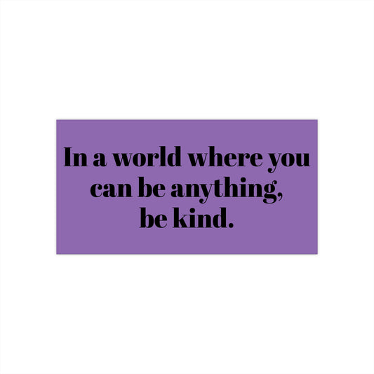 Inspiring Kindness Bumper Sticker - Motivational Car Decal for Positive Vibes