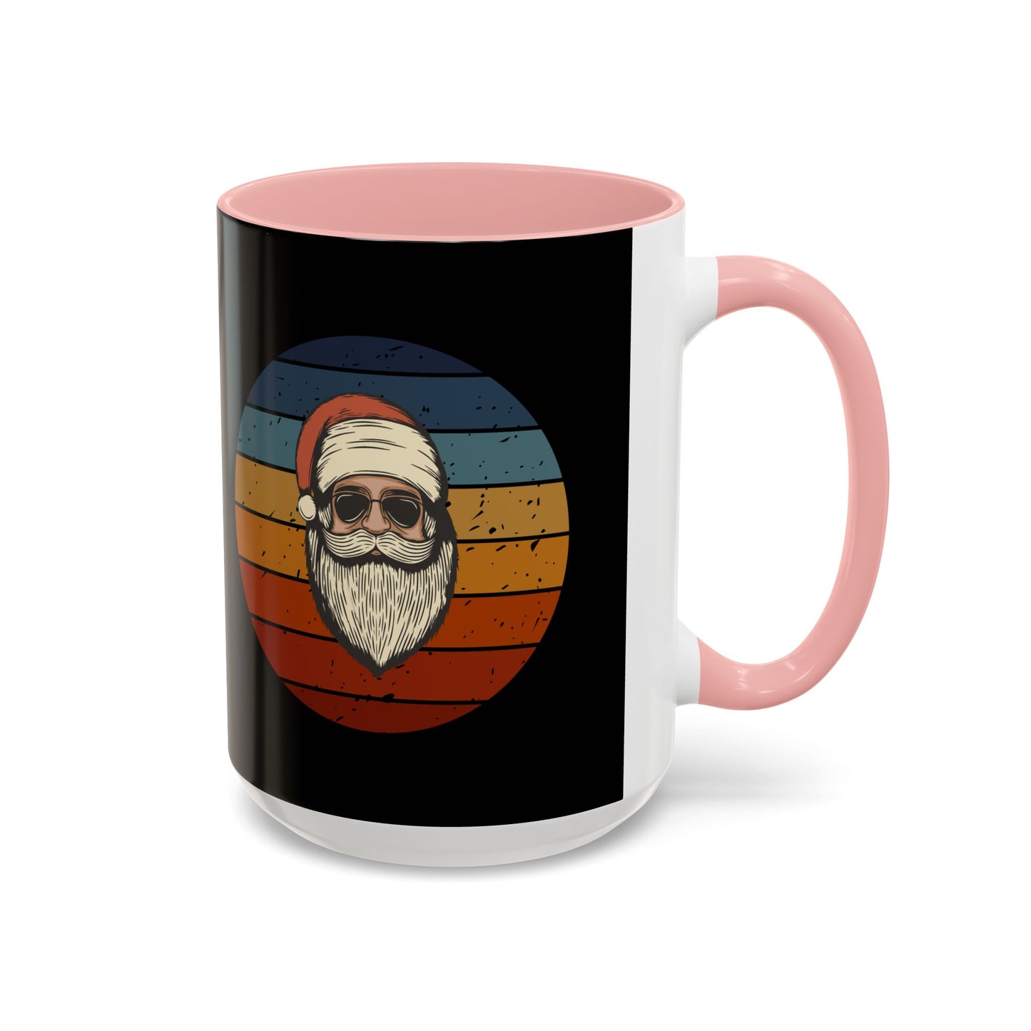 Cool Santa Accent Coffee Mug - Stylish Holiday Drinkware