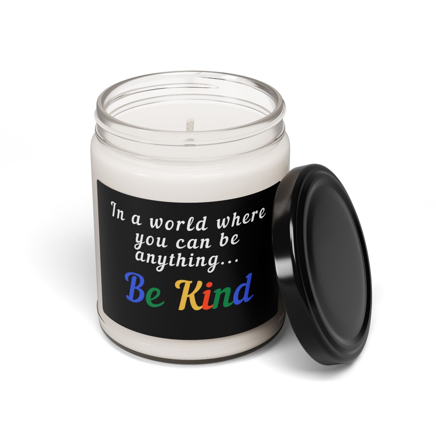 Be Kind Scented Soy Candle - 9oz Inspirational Candle for Self-Care & Gifting