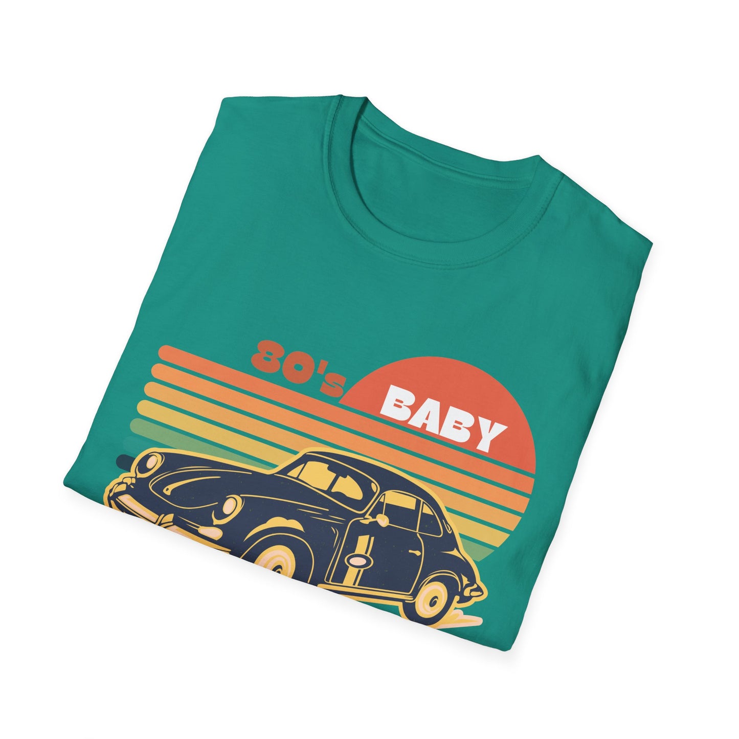 80's Baby Vintage Car Unisex Softstyle T-Shirt