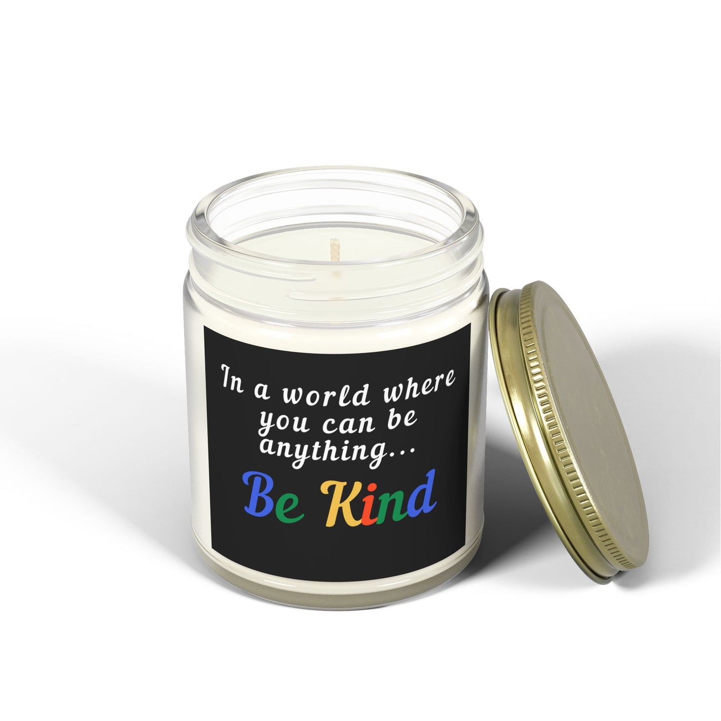 Be Kind Scented Candle - Coconut Apricot Wax (4oz, 9oz)