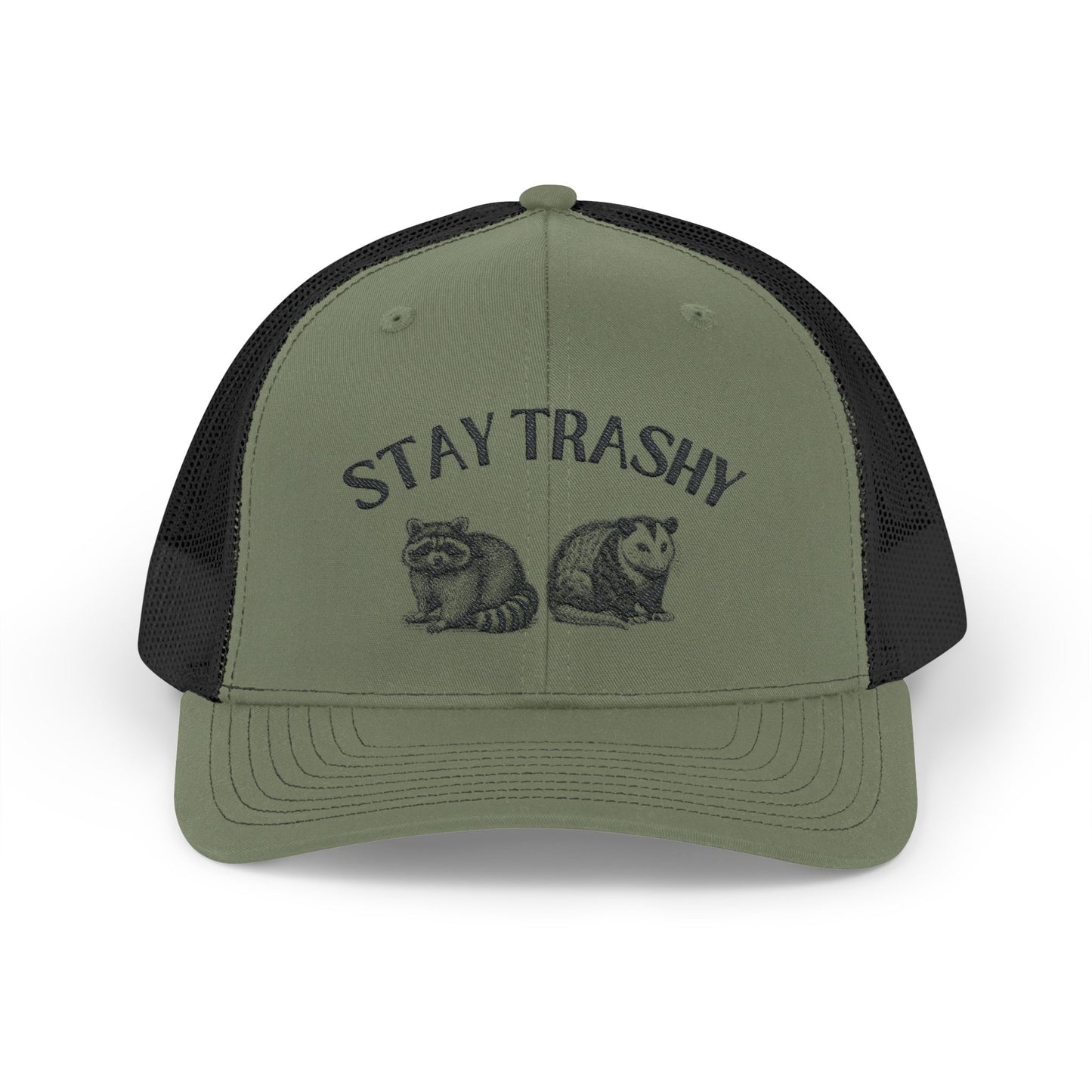 Stay Trashy Snapback Trucker Cap - Fun Animal Design for Nature Lovers