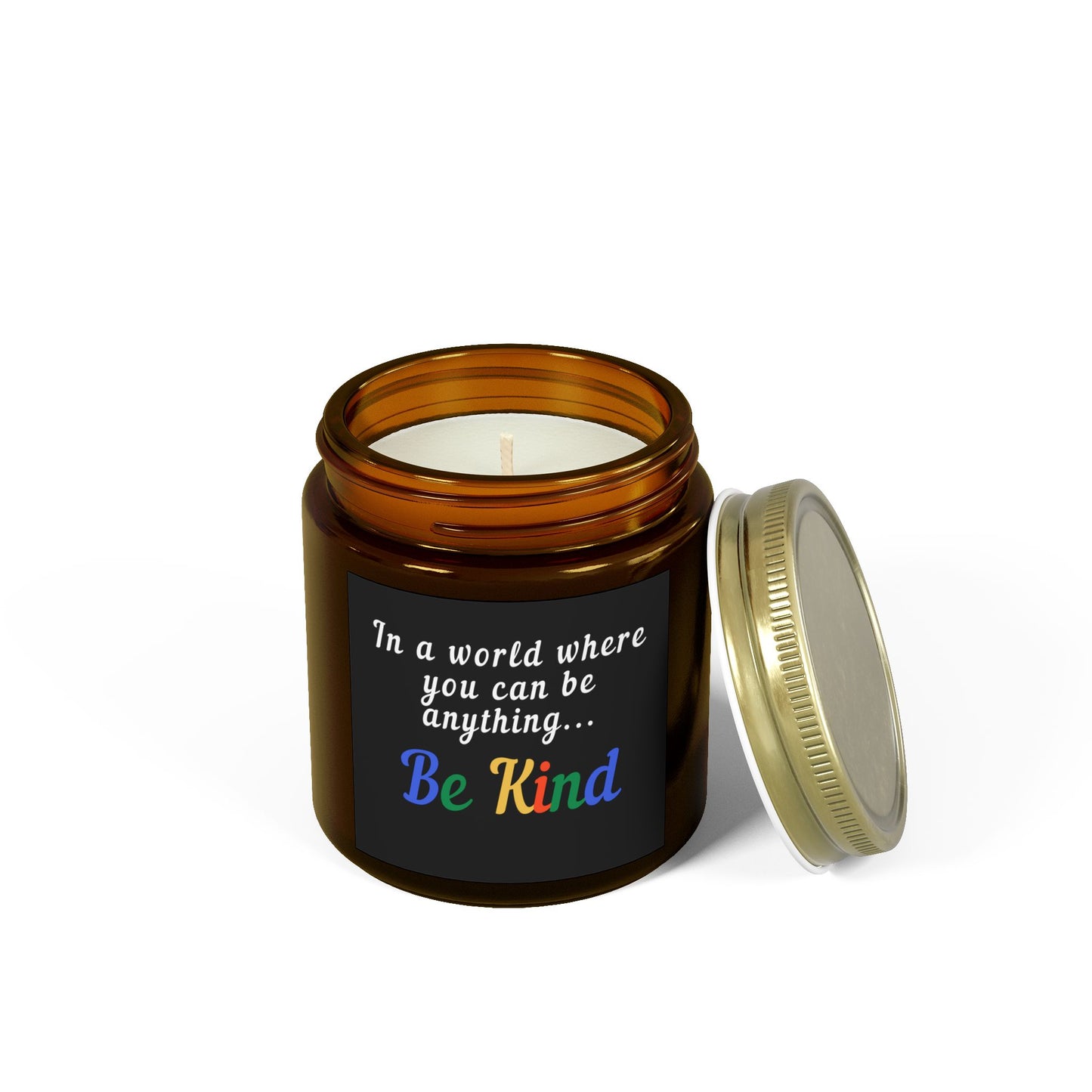 Be Kind Scented Candle - Coconut Apricot Wax (4oz, 9oz)