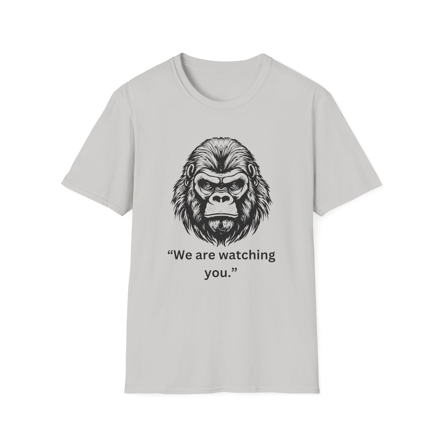 Funny Gorilla Movie Watcher Unisex Softstyle T-Shirt