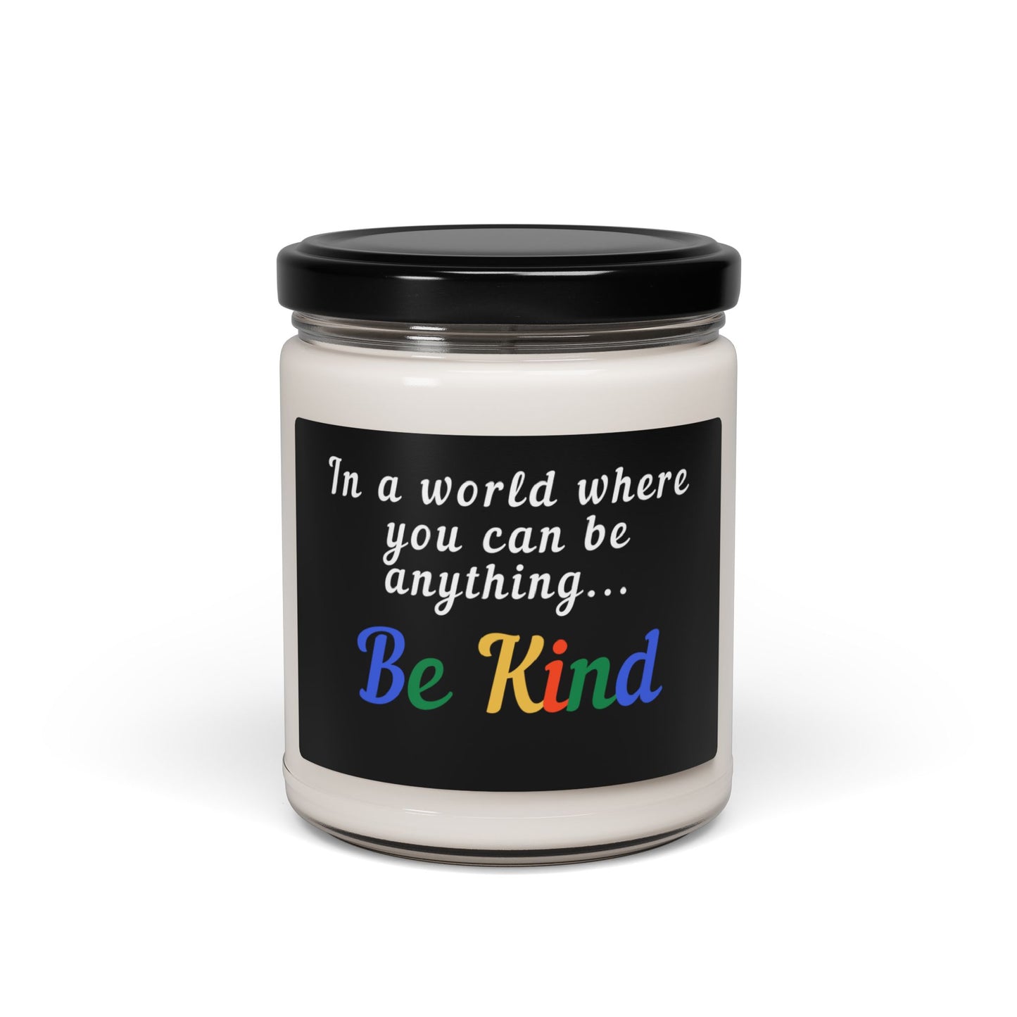 Be Kind Scented Soy Candle - 9oz Inspirational Candle for Self-Care & Gifting