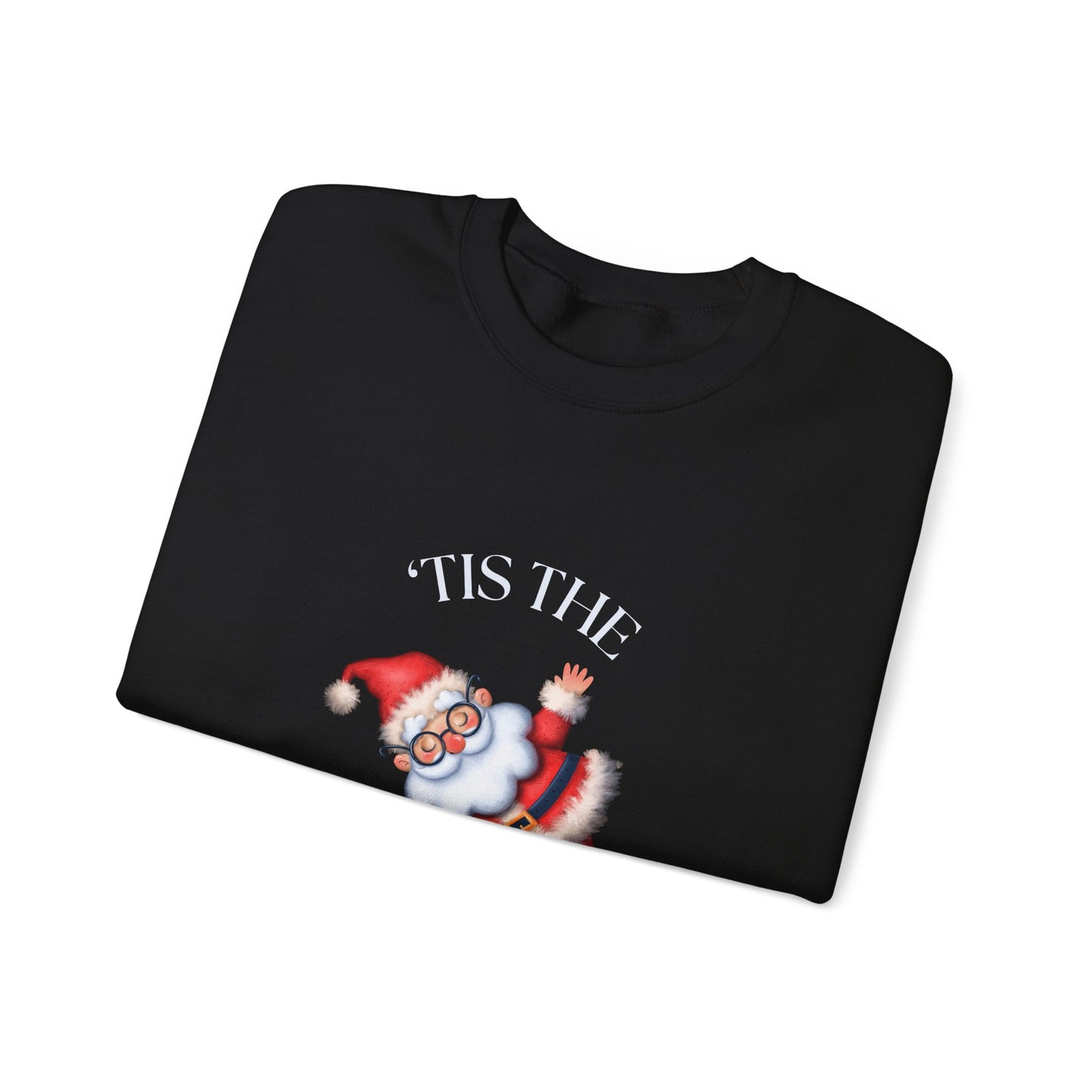 'Tis the Season Santa Sweatshirt - Unisex Heavy Blend Crewneck for Festive Cheer