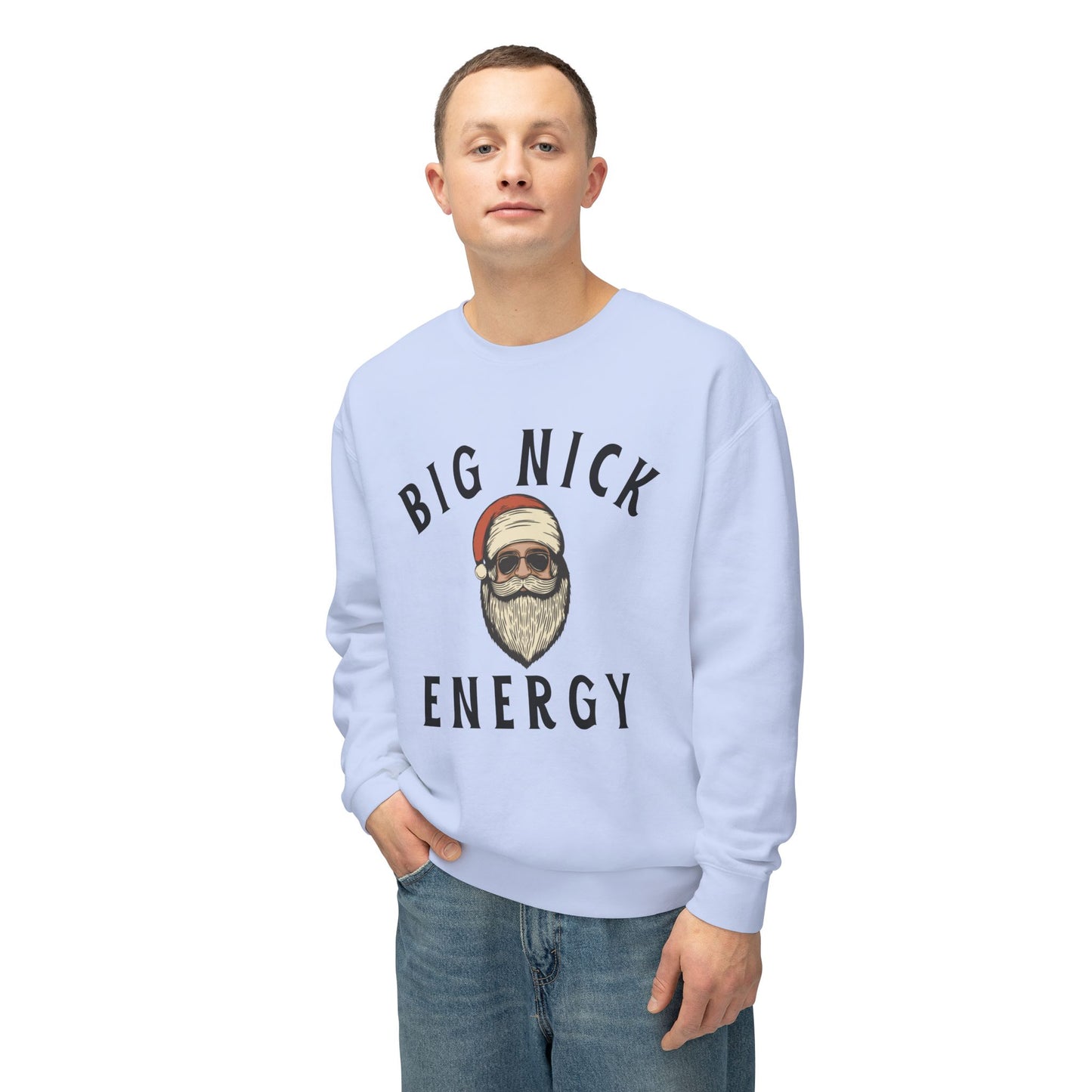 Unisex Crewneck Sweatshirt - Big Nick Energy Christmas Apparel