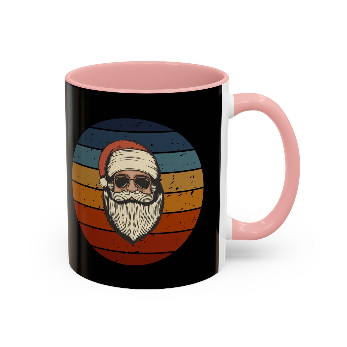 Cool Santa Accent Coffee Mug - Stylish Holiday Drinkware