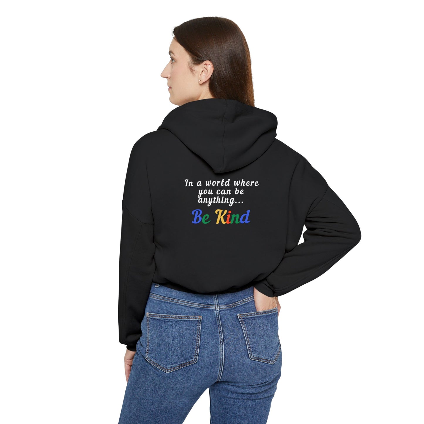 Be Kind Women's Cinched Bottom Hoodie - Inspirational Casual Wear