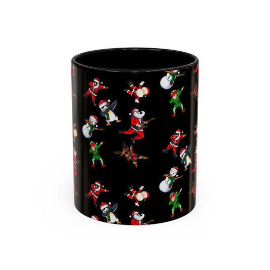 Festive Santa and Friends Coffee Mug - 11oz & 15oz