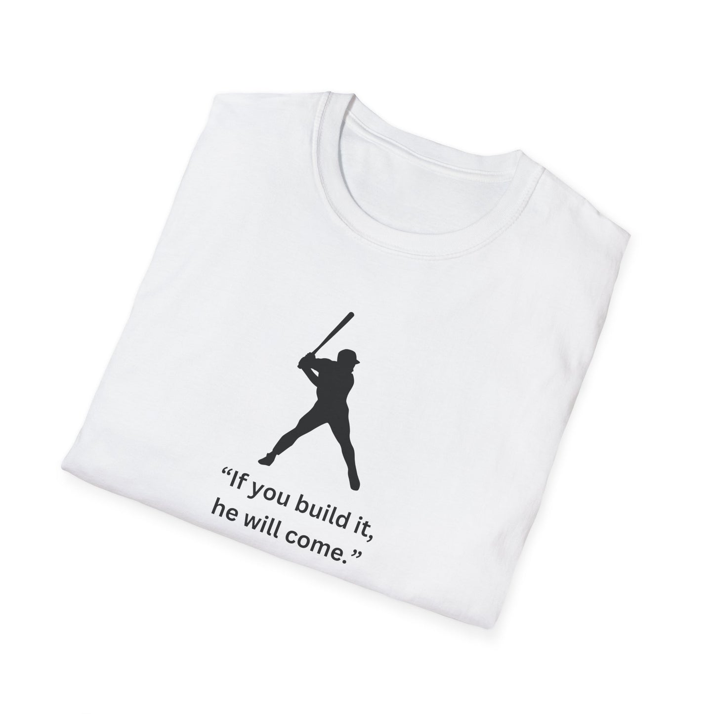 Inspirational Baseball Quote T-Shirt – Unisex Softstyle Tee for Sports Lovers