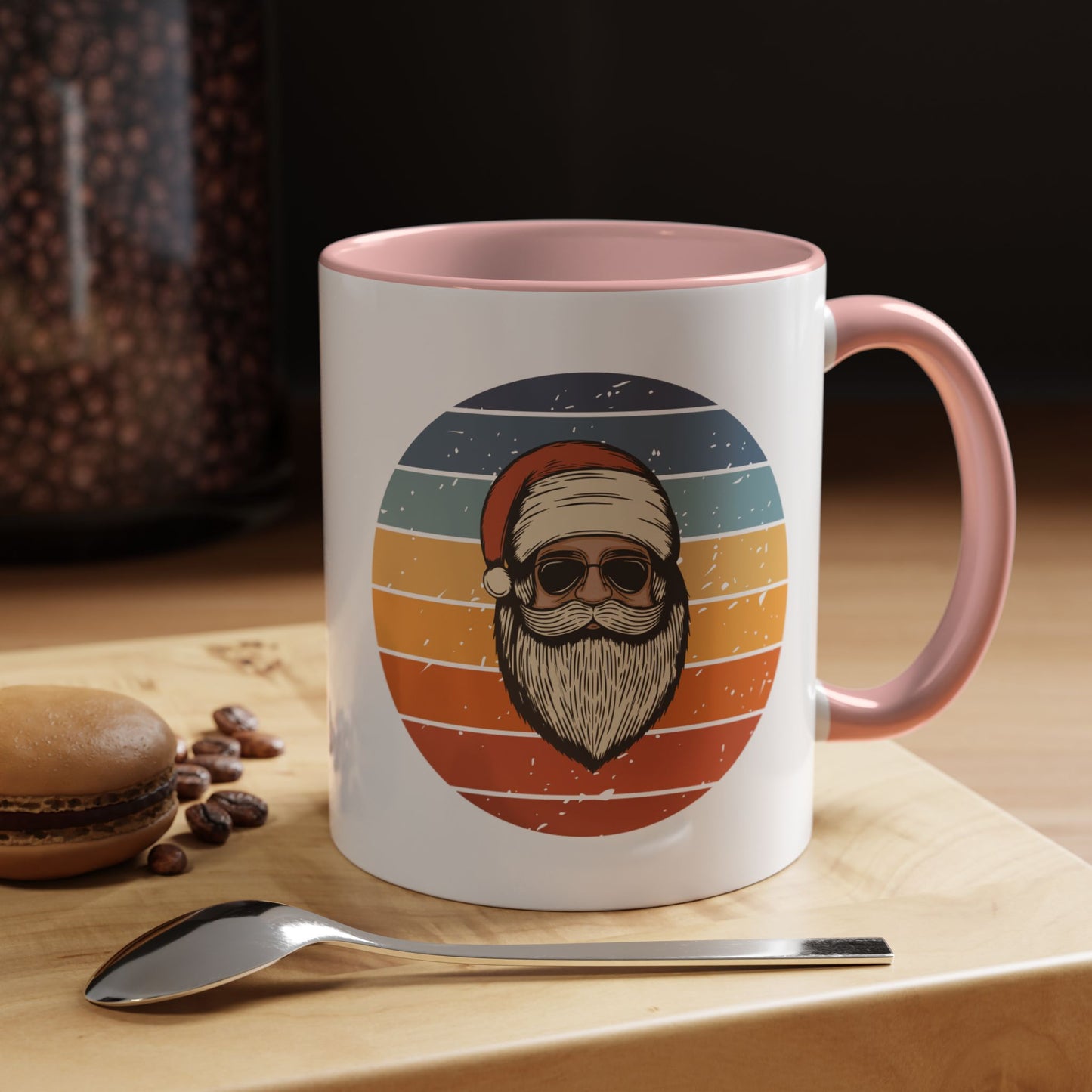 Cool Santa Sunglasses Accent Coffee Mug | 11oz & 15oz | Perfect Holiday Gift