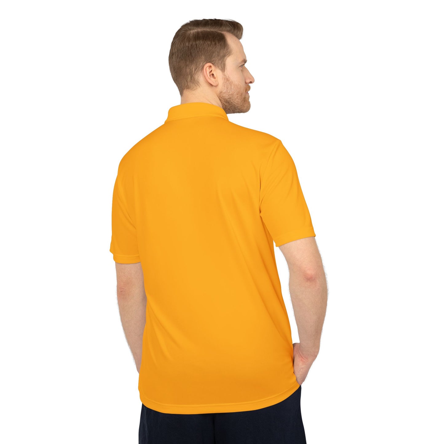 Stay Trashy Unisex Performance Polo - Bright Yellow Adidas Shirt