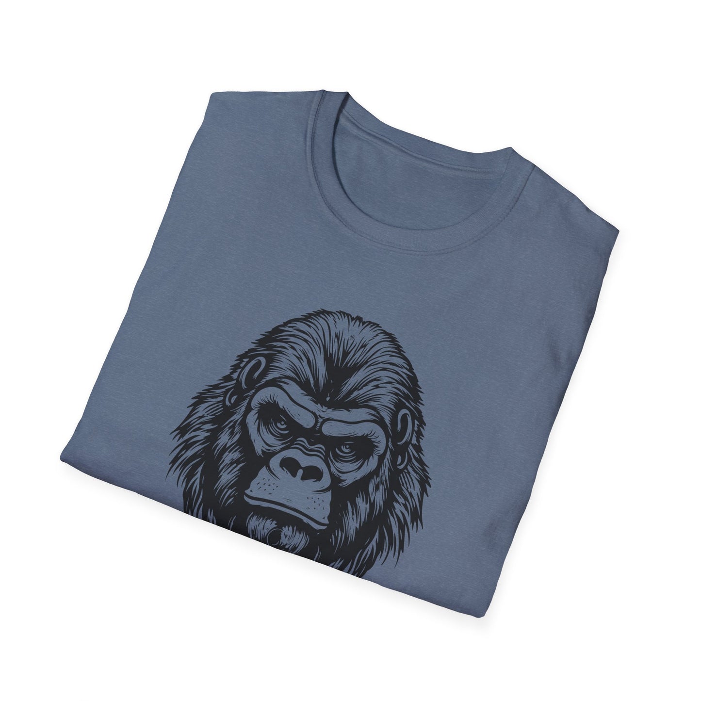 Funny Gorilla Movie Watcher Unisex Softstyle T-Shirt