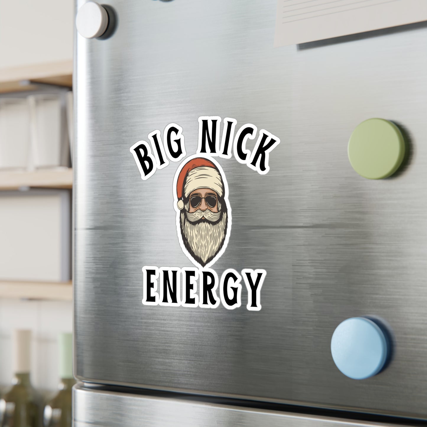 Big Nick Energy Christmas Vinyl Decals - Fun Holiday Stickers for Decor