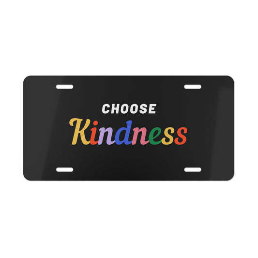 Choose Kindness Vanity Plate - Inspirational License Plate for Car Enthusiasts