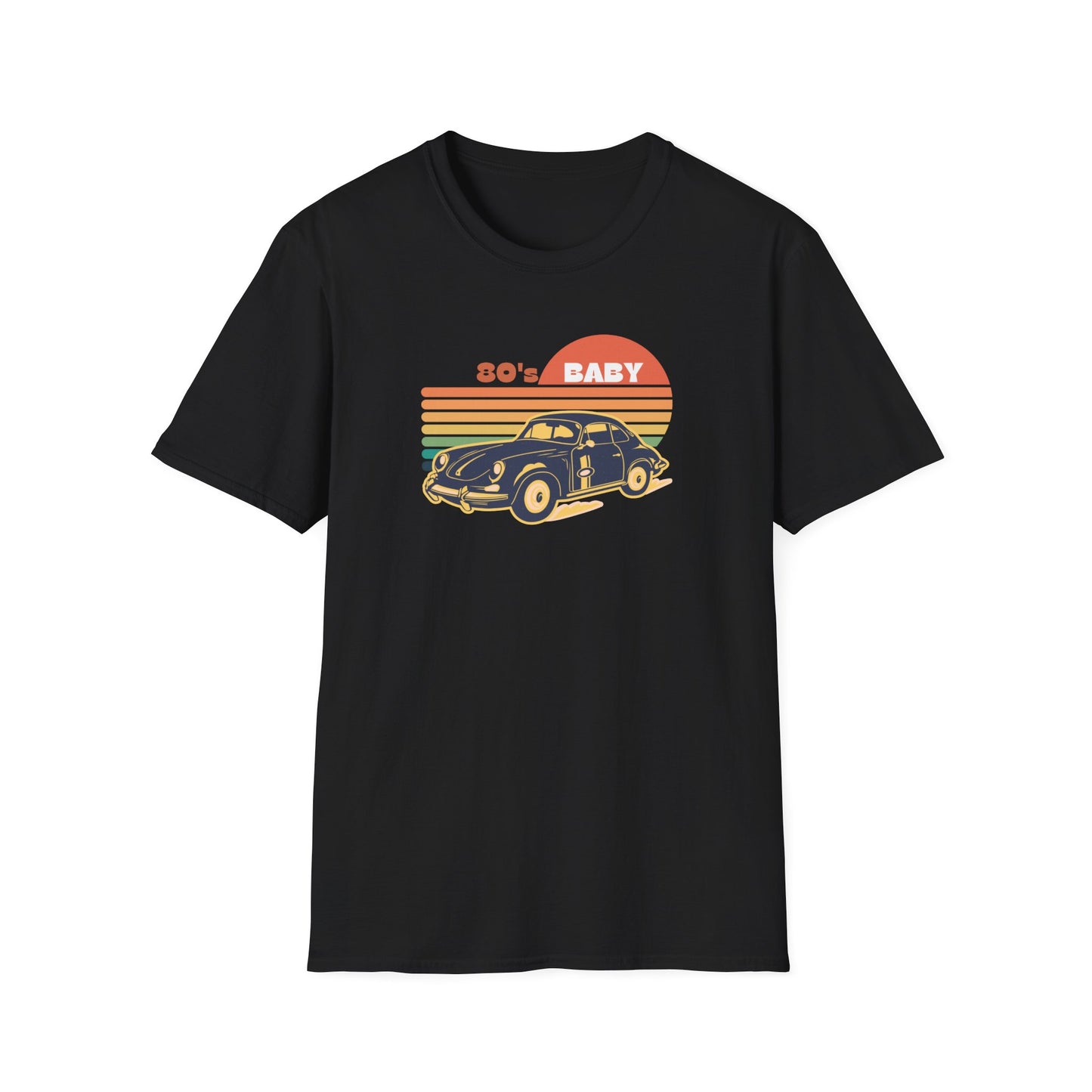 80's Baby Vintage Car Unisex Softstyle T-Shirt