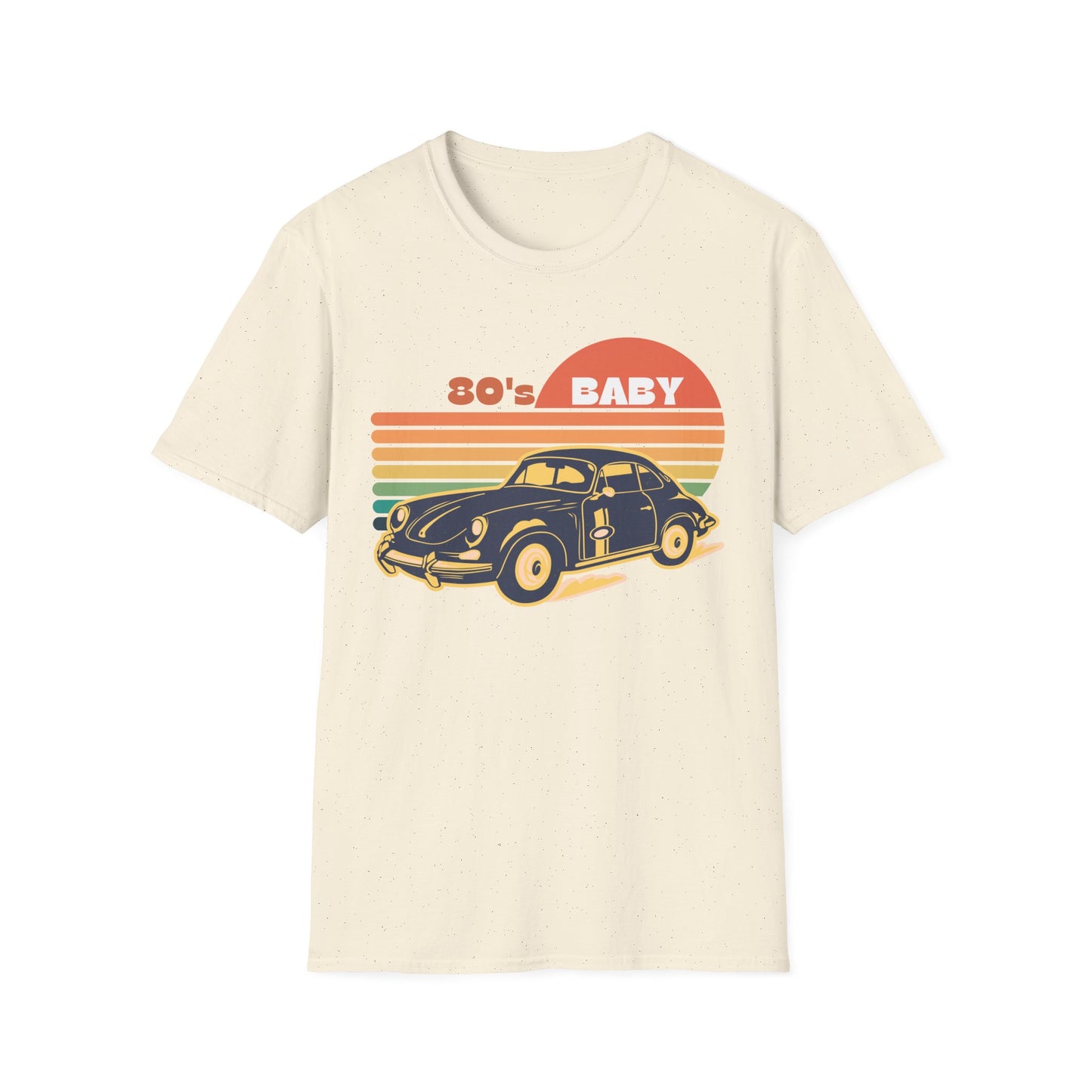 80's Baby Vintage Car Unisex Softstyle T-Shirt