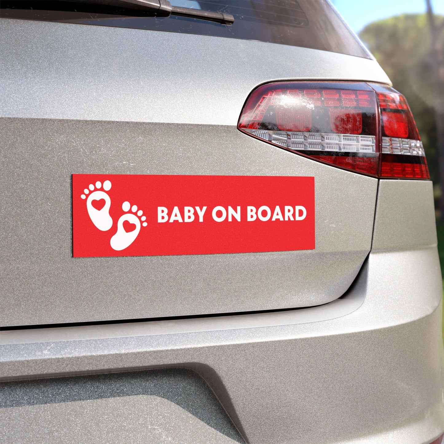 Baby On Board Car Magnet - Cute Feet Design for New Parents