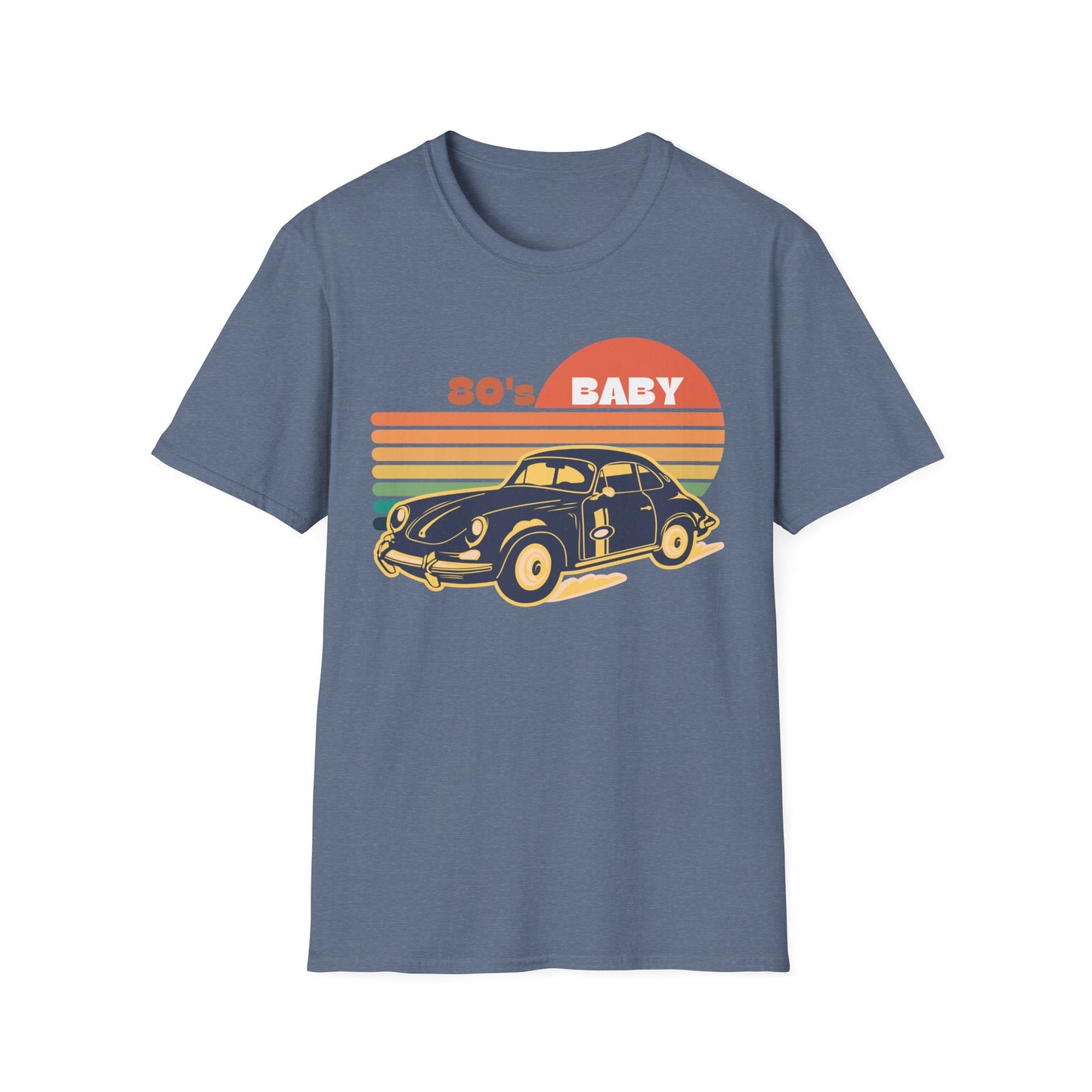 80's Baby Vintage Car Unisex Softstyle T-Shirt