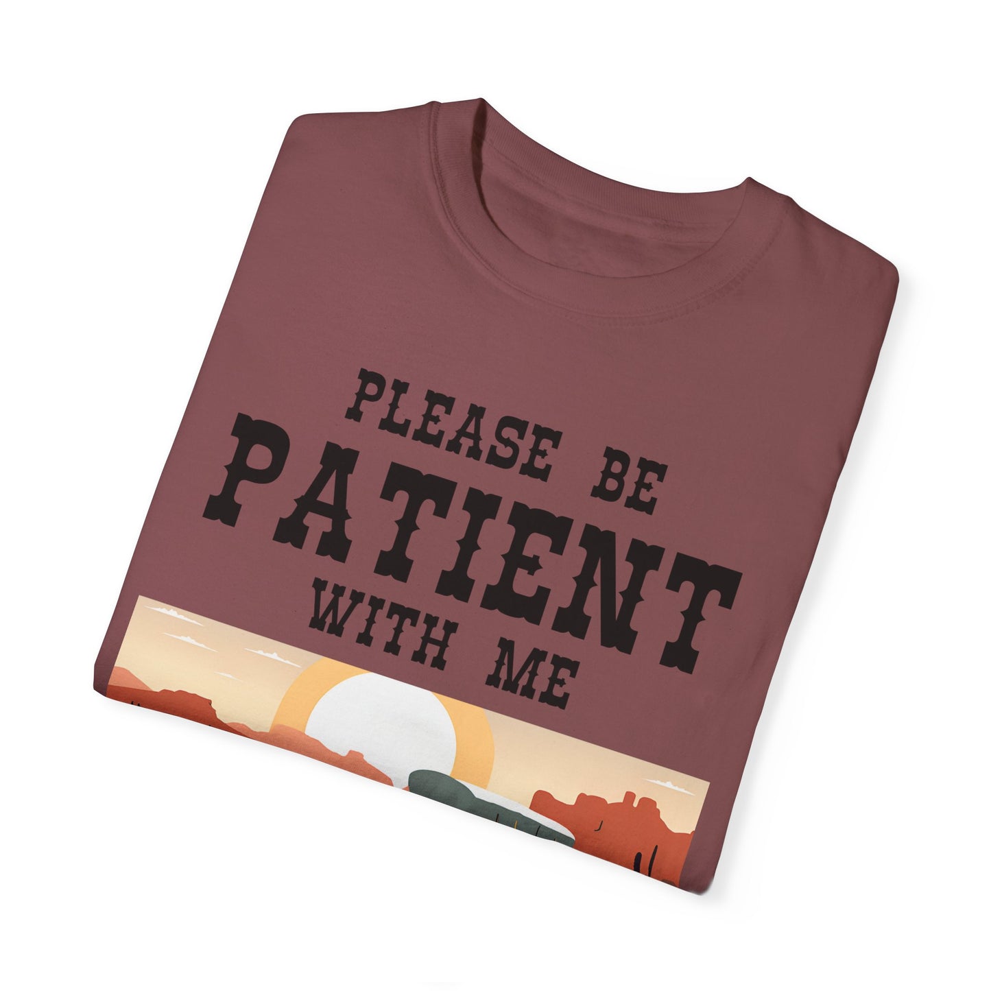 Vintage Patient Tee - Unisex Garment-Dyed T-Shirt with Retro 1900s Design