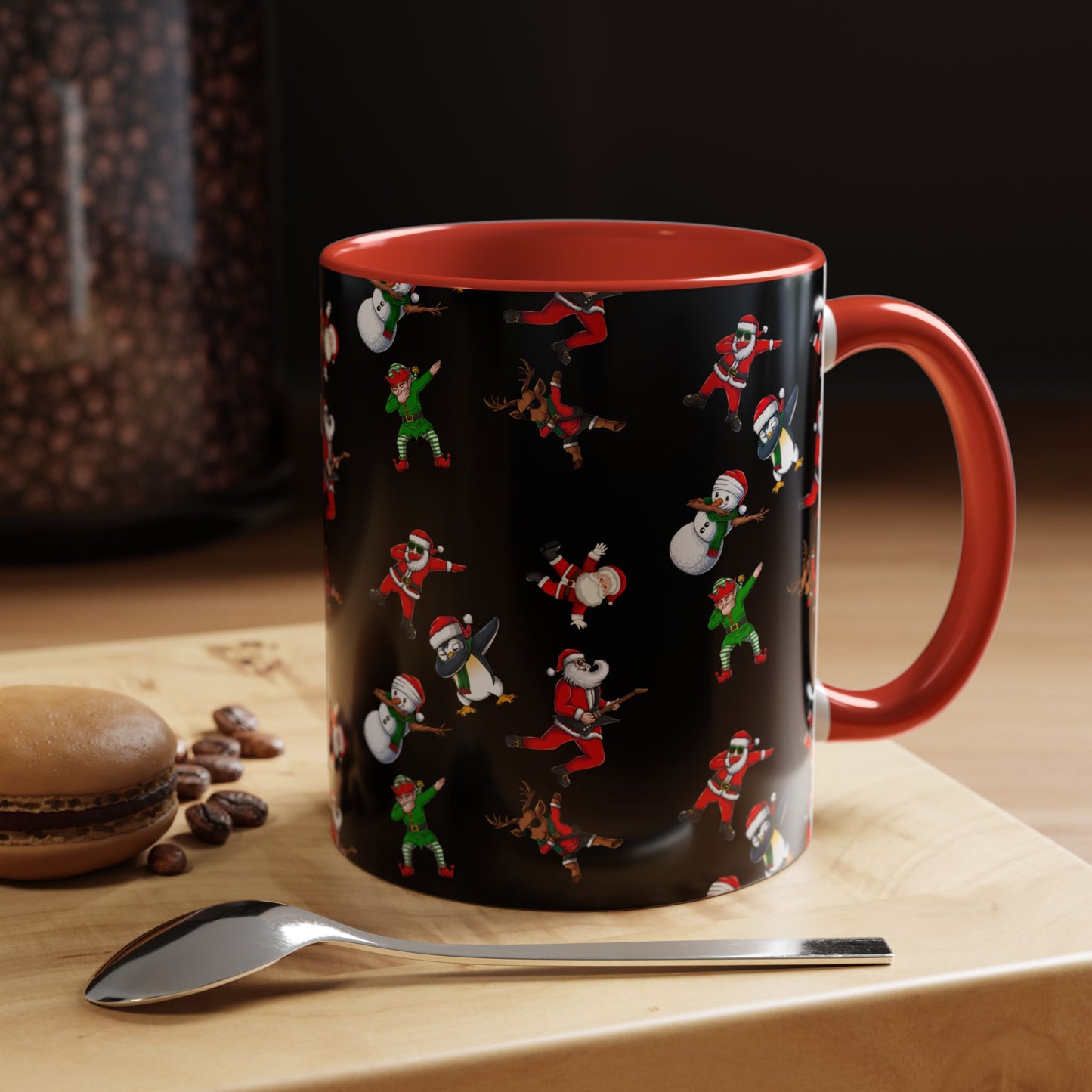 Festive Santa and Friends Coffee Mug - 11oz & 15oz