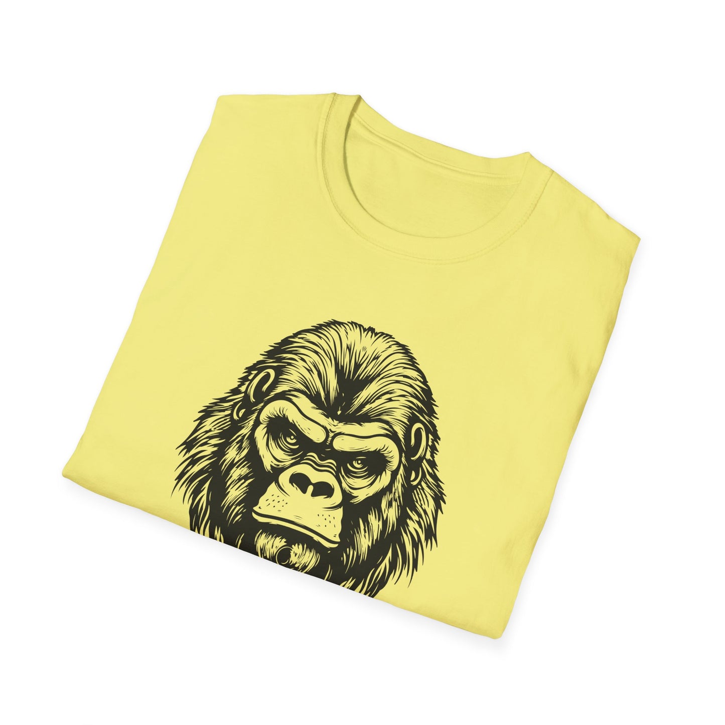 Funny Gorilla Movie Watcher Unisex Softstyle T-Shirt