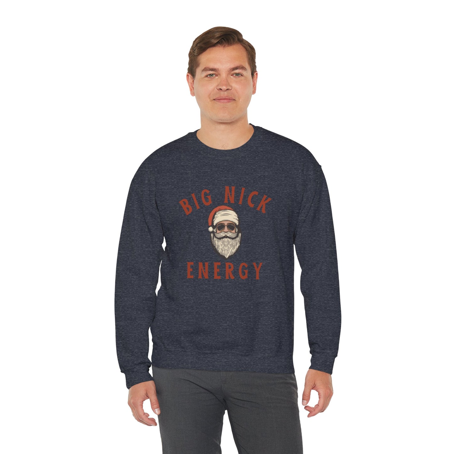 Big Nick Energy Unisex Heavy Blend™ Crewneck Sweatshirt - Perfect for Holiday Cheer