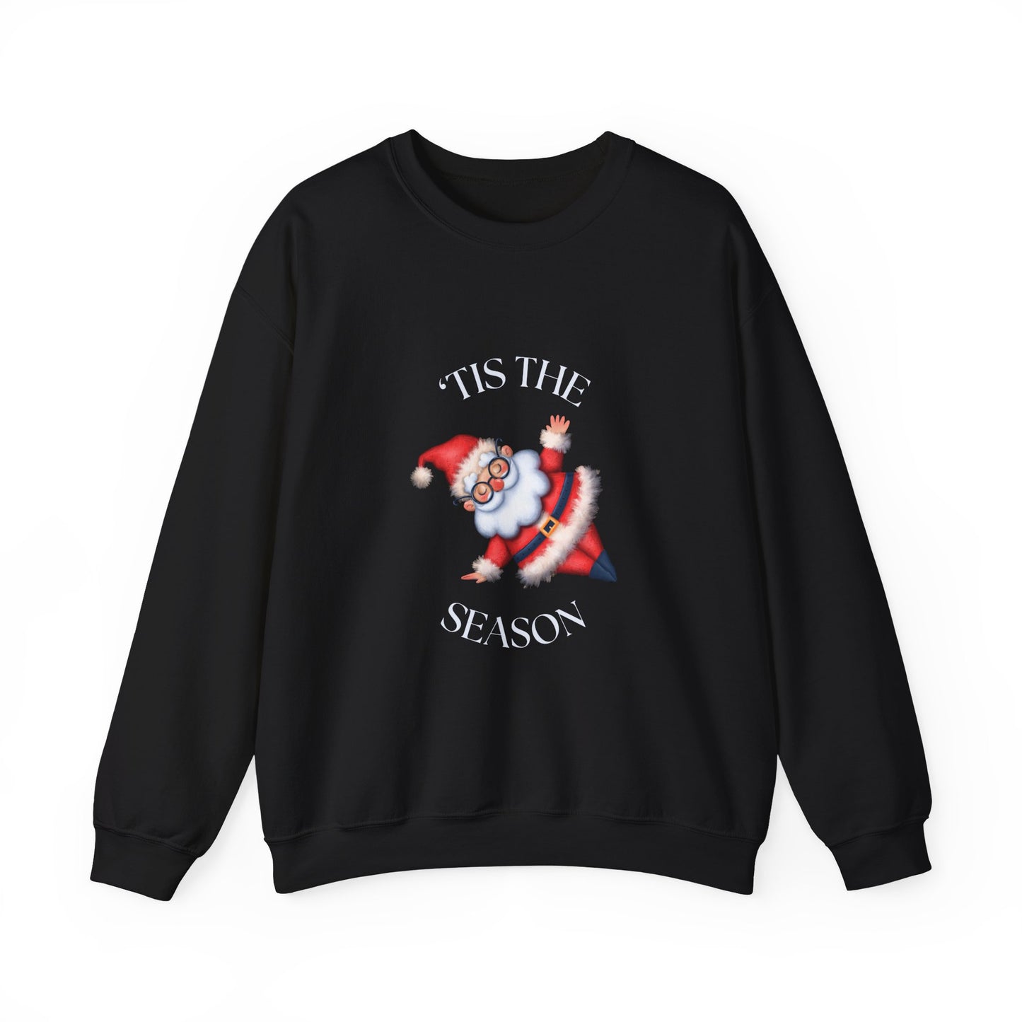 'Tis the Season Santa Sweatshirt - Unisex Heavy Blend Crewneck for Festive Cheer