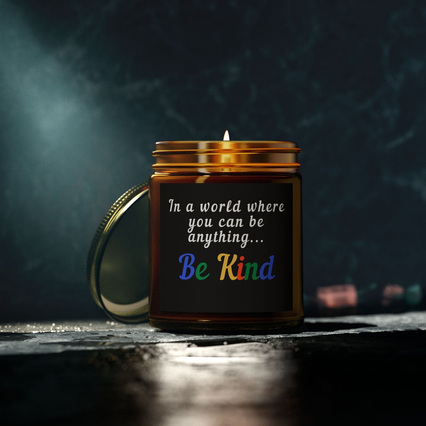 Be Kind Scented Candle - Coconut Apricot Wax (4oz, 9oz)