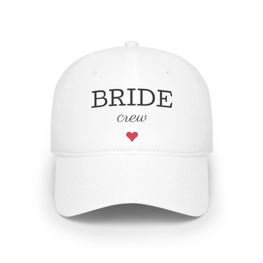 Bride Crew Low Profile Baseball Cap - Perfect for Weddings & Bachelorette Parties