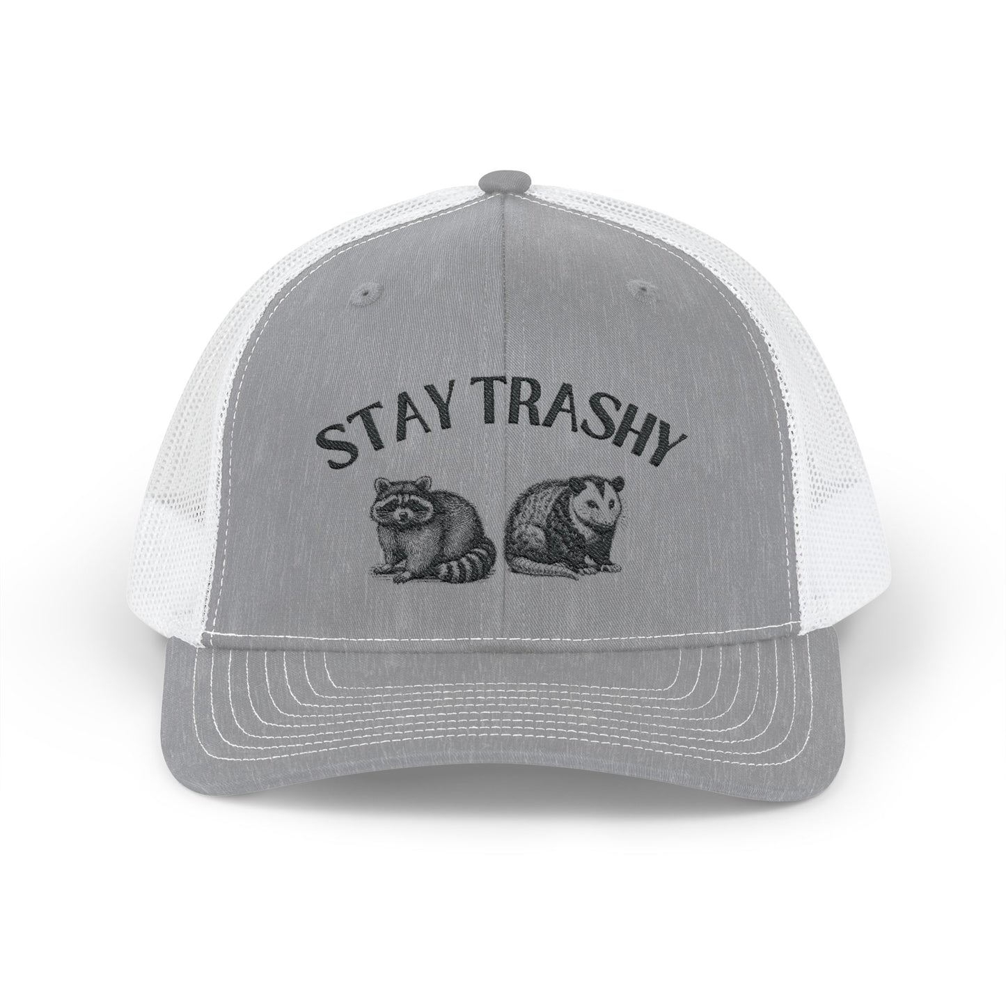 Stay Trashy Snapback Trucker Cap - Fun Animal Design for Nature Lovers