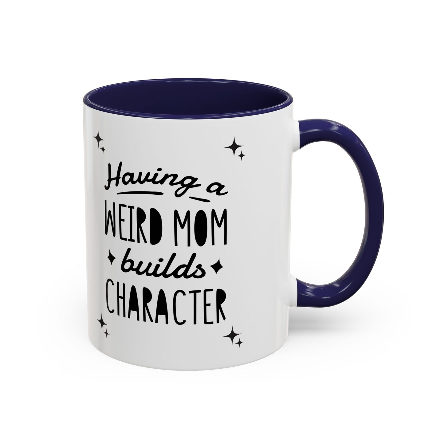 Weird Mom Character Coffee Mug - Fun Accent for Unique Moms